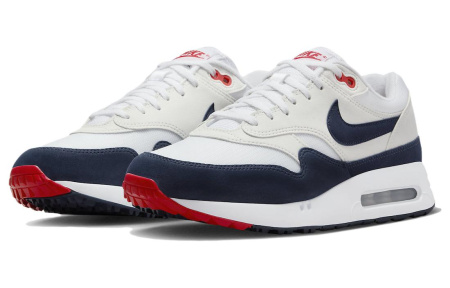 Nike Air Max 1 Ткань Минималистский стиль Устойчивый к истиранию Дышащая Низкий верх Обувь для гольфа Унисекс