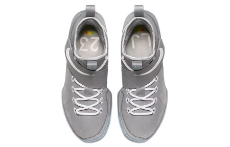 Nike Lebron 14 MAG Круглый носок Амортизация Поддержка Высокие Баскетбольные кроссовки для игры Мужской Серый