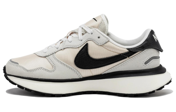 Nike Phoenix Waffle Нейлон Низкие Повседневные Кроссовки Женские Серый Розовый