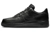 Nike Air Force 1 07 Черный воин Винтаж Устойчивые к истиранию Низкие Кроссовки для скейтбординга Унисекс Черные