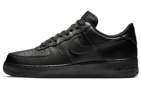 Nike Air Force 1 07 Черный воин Винтаж Устойчивые к истиранию Низкие Кроссовки для скейтбординга Унисекс Черные