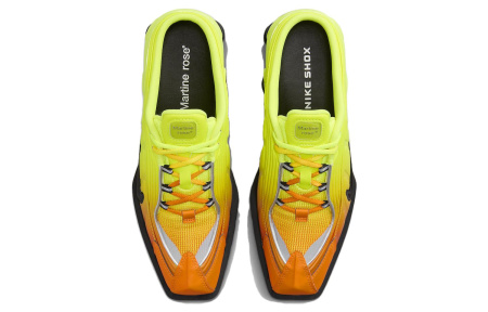 MARTINE ROSE X Nike Shox MR4 Low Топ Повседневные беговые кроссовки Женские Оранжевые