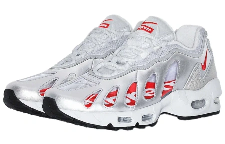 Supreme X Nike Air Max 96 Текстиль Синтетическая кожа Низкий топ Повседневные беговые кроссовки Мужские