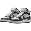Nike Court Borough 2 Кожа Противоскользящий Устойчивый к истиранию MID Верх Детские Скейтбординг Белый Бургунди