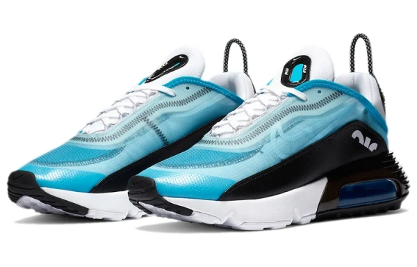 Nike Air Max 2090 Винтаж Низкие Повседневные Беговые Кроссовки Мужские Белые Синие
