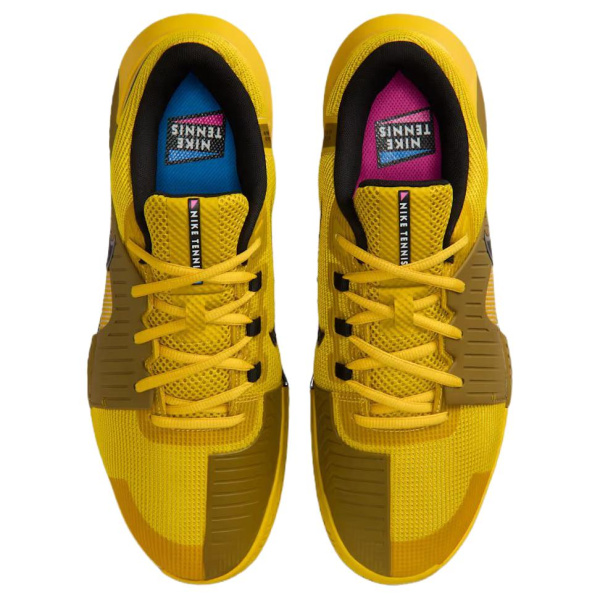 NIKE Zoom GP Challenge 1,5 Поддержка Отскок Низкие Кроссовки для Тениса Мужские Желтые