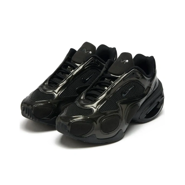 Nike Air Max Muse Abrasion Resistant Низкие Повседневные Кроссовки Женские Черные