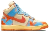 Nike Dunk High 1985 Высокие Кроссовки для скейтбординга Унисекс Сине-оранжевый ACID Wash