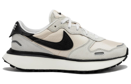 Nike Phoenix Waffle Нейлон Низкие Повседневные Кроссовки Женские Серый Розовый