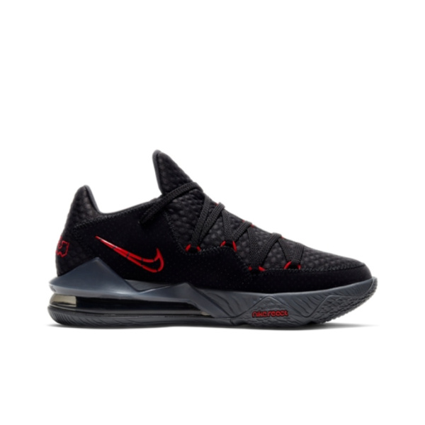 Nike Lebron 17 Low EP Low Топ Баскетбольные кроссовки для игры Мужской Черный Красный Азиатская версия