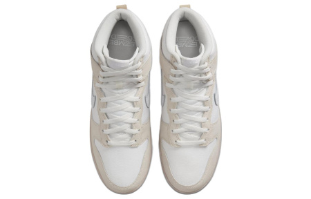 Nike Dunk High EMB Соль Озеро Городской Удобный Высокие Кроссовки для скейтбординга Мужские Белые