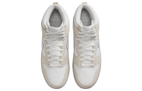 Nike Dunk High EMB Соль Озеро Городской Удобный Высокие Кроссовки для скейтбординга Мужские Белые