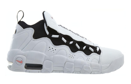 Nike Air More Money Свинка Противоскользящие Амортизация MID Детские баскетбольные кроссовки N-черный Белый Подростки