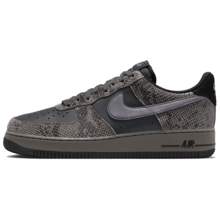 Nike Air Force 1 Slip-Resistant Abrasion-Resistant Low-Top Скейтборд Кроссовки Мужские Черные Серые
