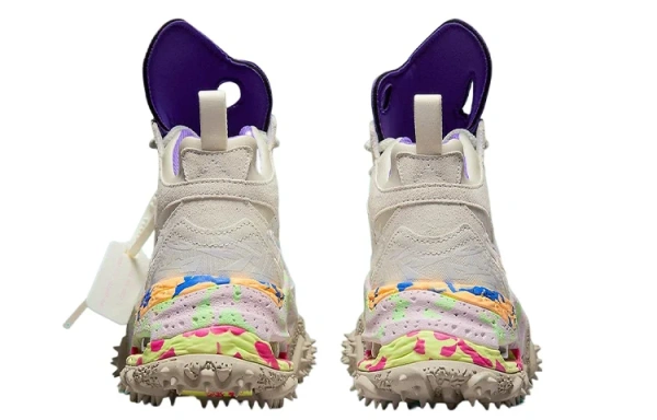Off Белый X Nike Air Terra Forma Мода Высокие Кеды Уличная Обувь Мужская Экрю