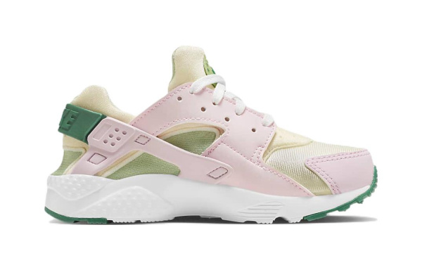 Nike Huarache Run SE Wallace Винтаж Низкие Кроссовки для Беговых Занятий Детские Розовые Зеленые Возраст 3-7 лет
