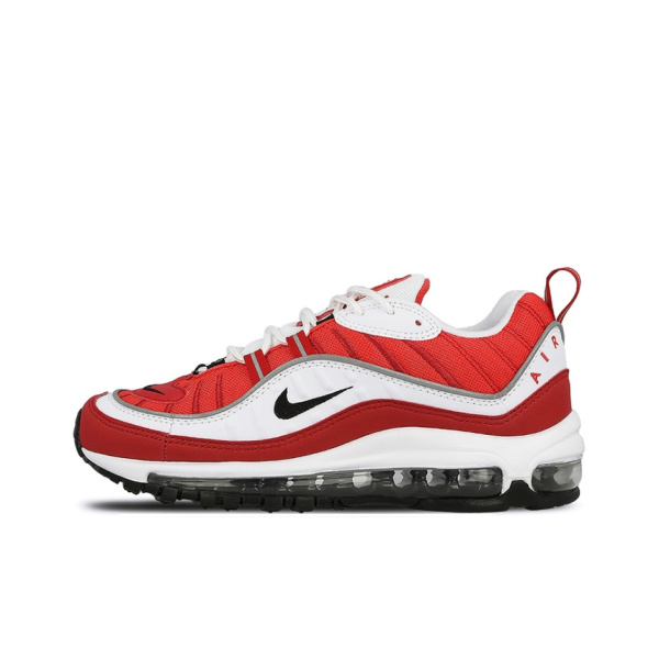 Nike Air Max 98 3M Low Топ Беговые кроссовки Женские Белый Красный