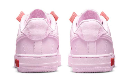Nike Air Force 1 Модный Противоскользящий Амортизирующий Устойчивый к Износу Низкий Верх Детские Скейтбординг Розовый