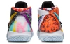 Nike Kybrid S2 'What The' Устойчивые к истиранию MID Детские Баскетбольные Кроссовки Черный Желтый Красный