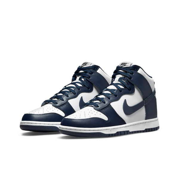 Nike Dunk High Ретро 'Полуночный синий' Высокие кроссовки для скейтбординга унисекс Полуночный синий