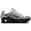 Nike Shox TL Series Противоскользящие Устойчивые к износу Низкие Повседневные Беговые Кроссовки Унисекс Серебряные