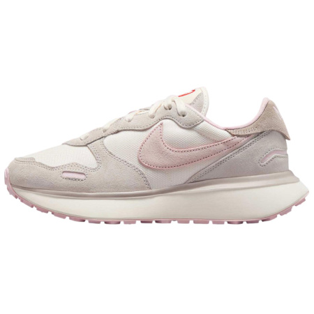 NIKE Phoenix Waffle Амортизация Низкий Топ Повседневная Обувь Женская Серый Белый Розовый