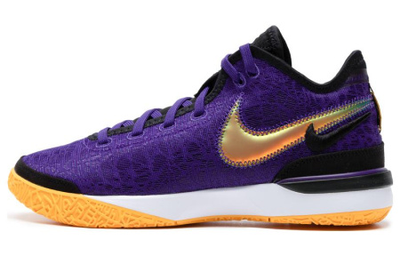 Nike LeBron NXXT Gen Low Топ Баскетбольные кроссовки Мужские Фиолетовые Золотые