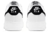 Nike Air Force 1 'Белый и Черный' Кожа Противоскользящие Низкие Кроссовки для скейтбординга Мужские Белый Черный