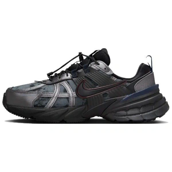 Nike V2K Run противоскользящие устойчивые к истиранию низкий топ повседневные беговые кроссовки женские черные
