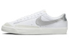 Nike Blazer Low Top Скейтборд Кроссовки Женские Белые Серебряные