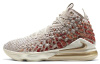 Nike Lebron 17 Нескользящие Легкие Высокие Баскетбольные Кроссовки для Игры Унисекс Красный Белый Золото