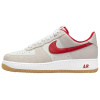 Nike Air Force 1 Амортизация Низкие Кроссовки для Скейтбординга Унисекс Бежево-Красные
