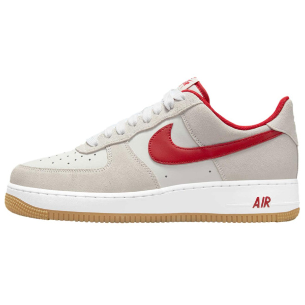 Nike Air Force 1 Амортизация Низкие Кроссовки для Скейтбординга Унисекс Бежево-Красные