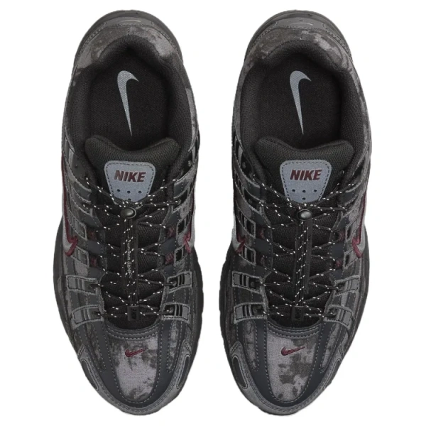 Nike P 6000 противоскользящие устойчивые к истиранию низкие беговые кроссовки женские черные