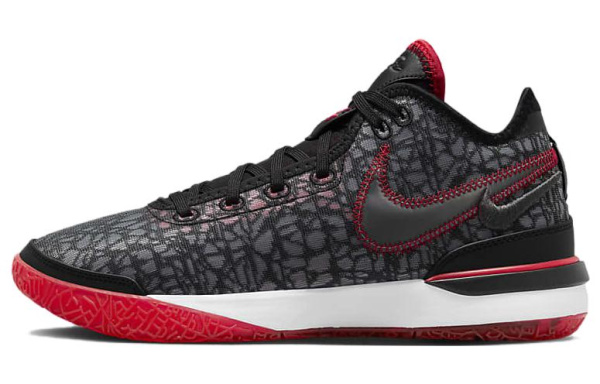 Nike LeBron NXXT Gen Брауни Gen Джеймс ZOOM EP Low Баскетбольные кроссовки Мужские Черные Красные Азиатская версия