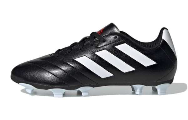 Adidas Goletto 7 VII Твердый Грунт Бутсы K FG Anti KICK Амортизация Низкие Детские Футбольные Бутсы Черный Белый