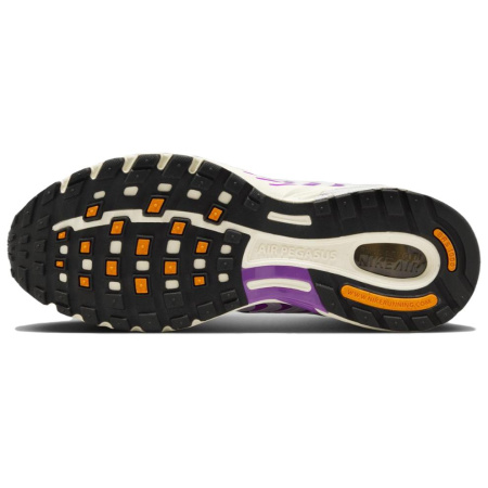 Nike Air Pegasus 2005 Slip Резистентный к истиранию Низкий Топ Повседневные Беговые кроссовки Унисекс Белый Оранжевый Фиолетовый