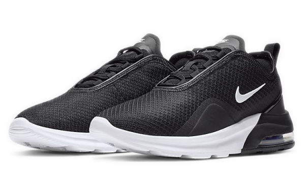 Nike Air Max MOTION Классический Низкий Беговые Кроссовки Женские Черно-Белые
