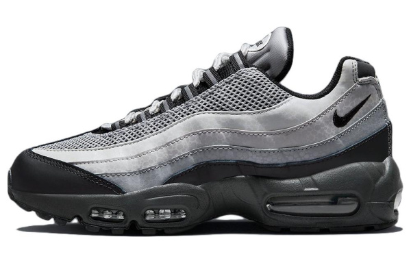 Nike Air Max 95 'Светоотражающий Safari' Сетка Низкие Повседневные Кроссовки Женские Серый Черный