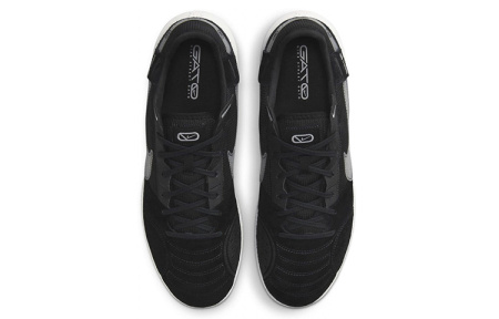 Nike Streetgato IC In Для помещений Противоскользящие Устойчивые к истиранию Футбольные бутсы Мужские Черные