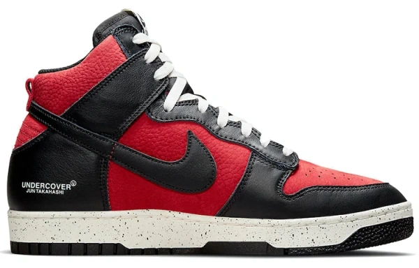 Nike Dunk High 'Fitness Red' Удобные высокие кроссовки для скейтбординга унисекс черные красные