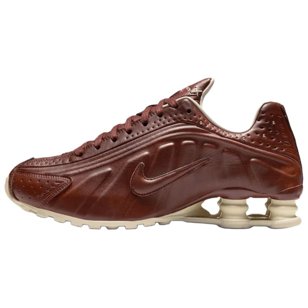 Nike Shox R4 Беговые кроссовки Женские Розовое дерево Коричневый