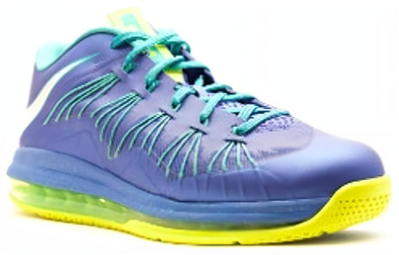 Nike Lebron 10 Air Max Low 'Sprite' Джеймс Амортизация Дышащий Покрытие Поддержка Низкий Топ