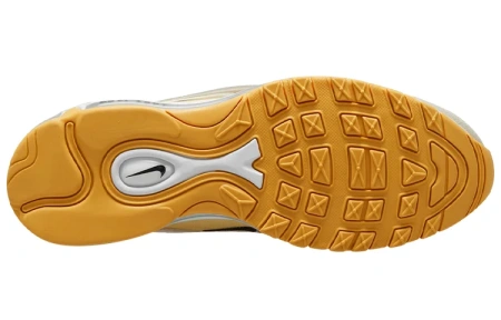 Nike Air Max 97 Дышащие Низкие Повседневные Беговые Кроссовки Мужские Серый Оранжевый