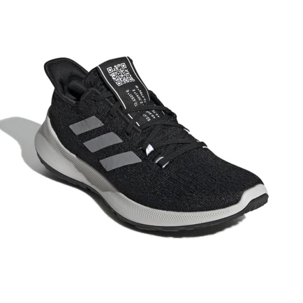 Adidas SenseBounce+ Комфортная ткань противоскользящие легкие низкий верх беговые кроссовки женские черный белый