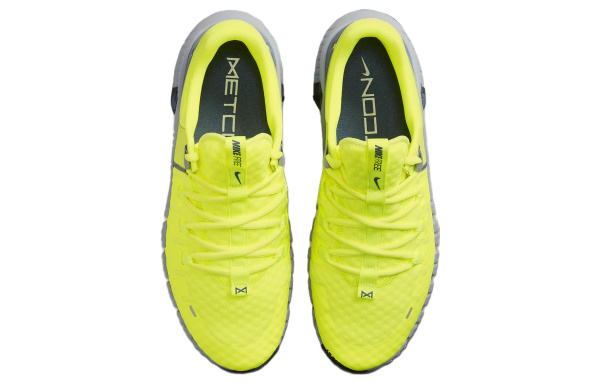 Nike Free Metcon 5 Амортизация Противоскользящие Низкие Кроссовки для тренировок Мужские Желто-серые