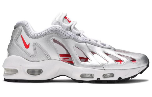 Supreme X Nike Air Max 96 Текстиль Синтетическая кожа Низкий топ Повседневные беговые кроссовки Мужские