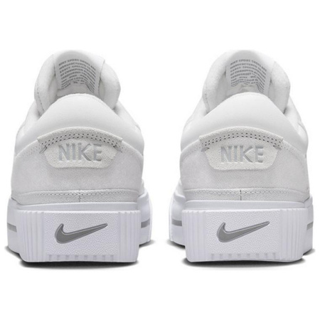 Nike Court Legacy Slip Resistant Abrasion Resistant Низкие Кроссовки для скейтбординга Женские Белые