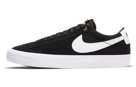 Nike Blazer SB GT 'Черный Gum' Винтаж Низкие Кроссовки для Скейтбординга Унисекс Черный Белый