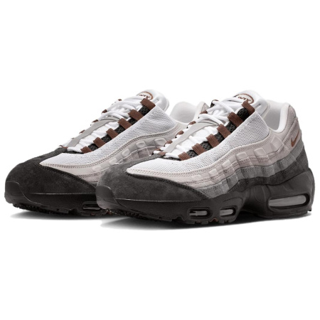 Nike Air Max 95 Удобные и Легкие Устойчивые к Износу Низкие Кроссовки для Бега Унисекс Черные Серые